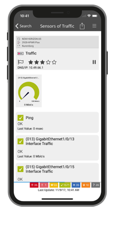 Monitoring síťového provozu v mobilní aplikaci